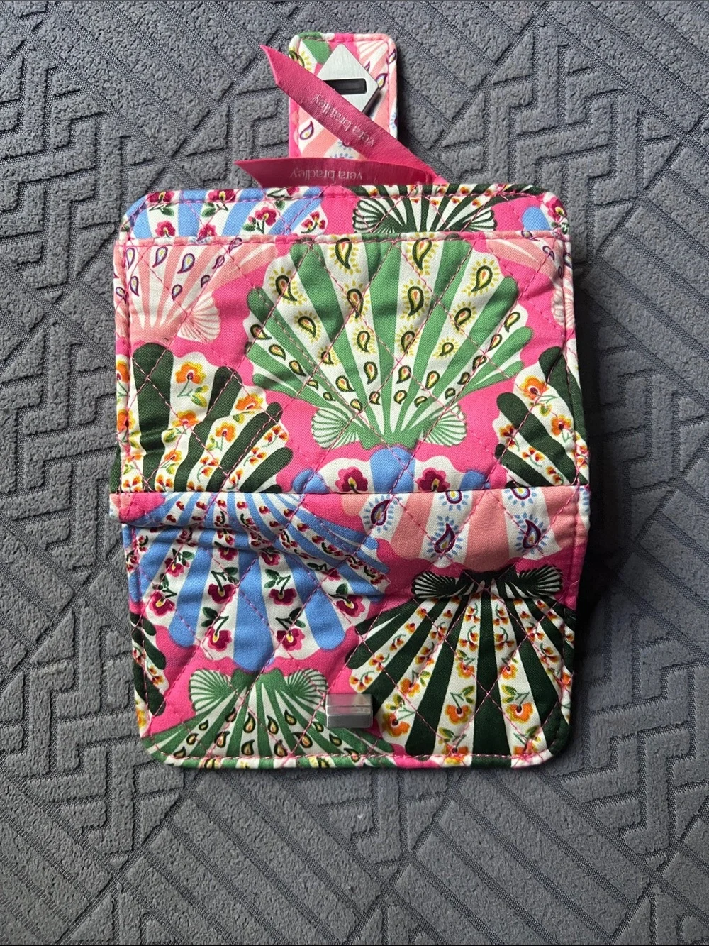 Vera Bradley quilted wristlet